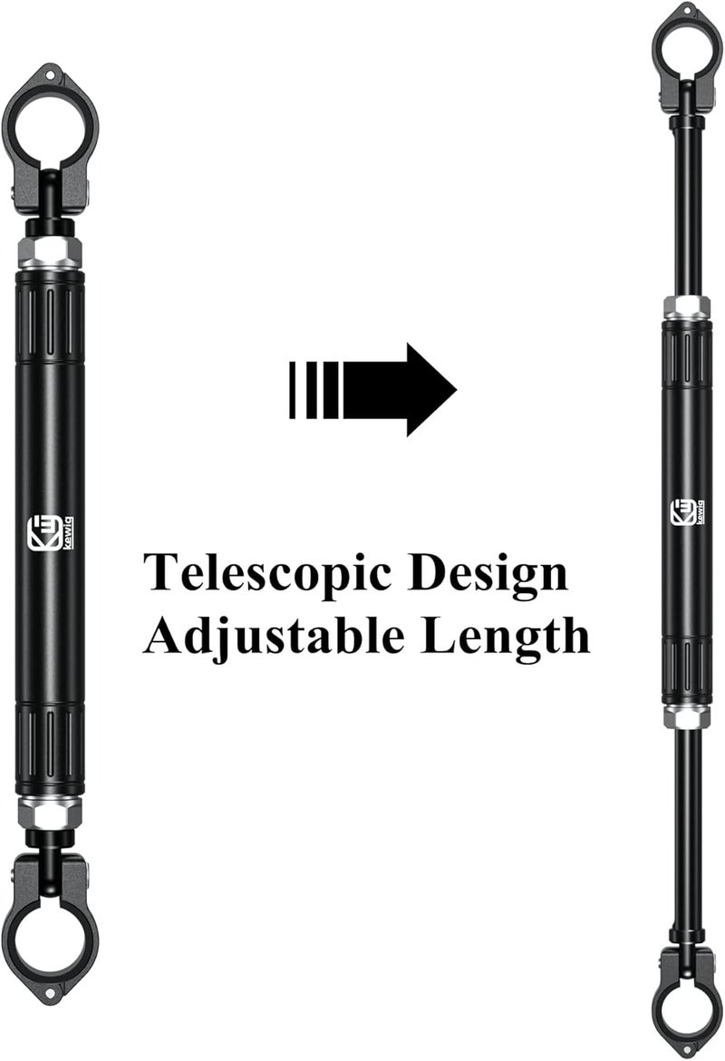 BRCOVAN Aluminum Alloy Cross Bar for Motorcycle, Length Adjustable Design Handlebar Extender Extension, Motorcycle Balance Bar Reinforce Lever Compatible with Handlebar 22mm in Diameter - Image 3